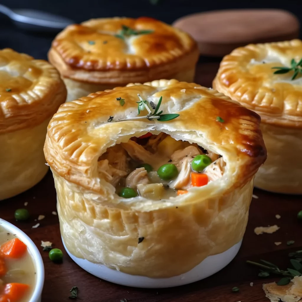 Easy Mini Chicken Pot Pies in 30 Minutes: Family Favorite - Recipe Image