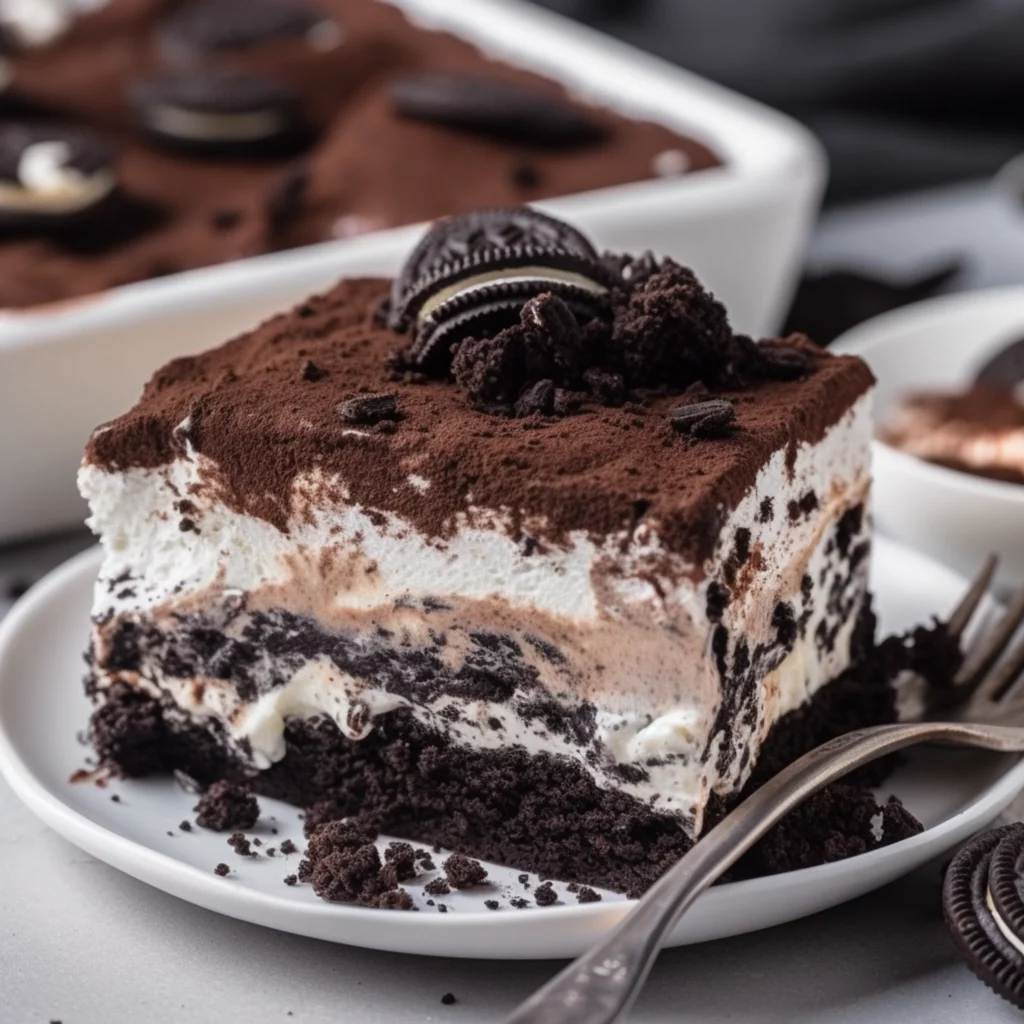 Layer Oreo Lasagna: Easy No-Bake Dessert Recipe - Recipe Image