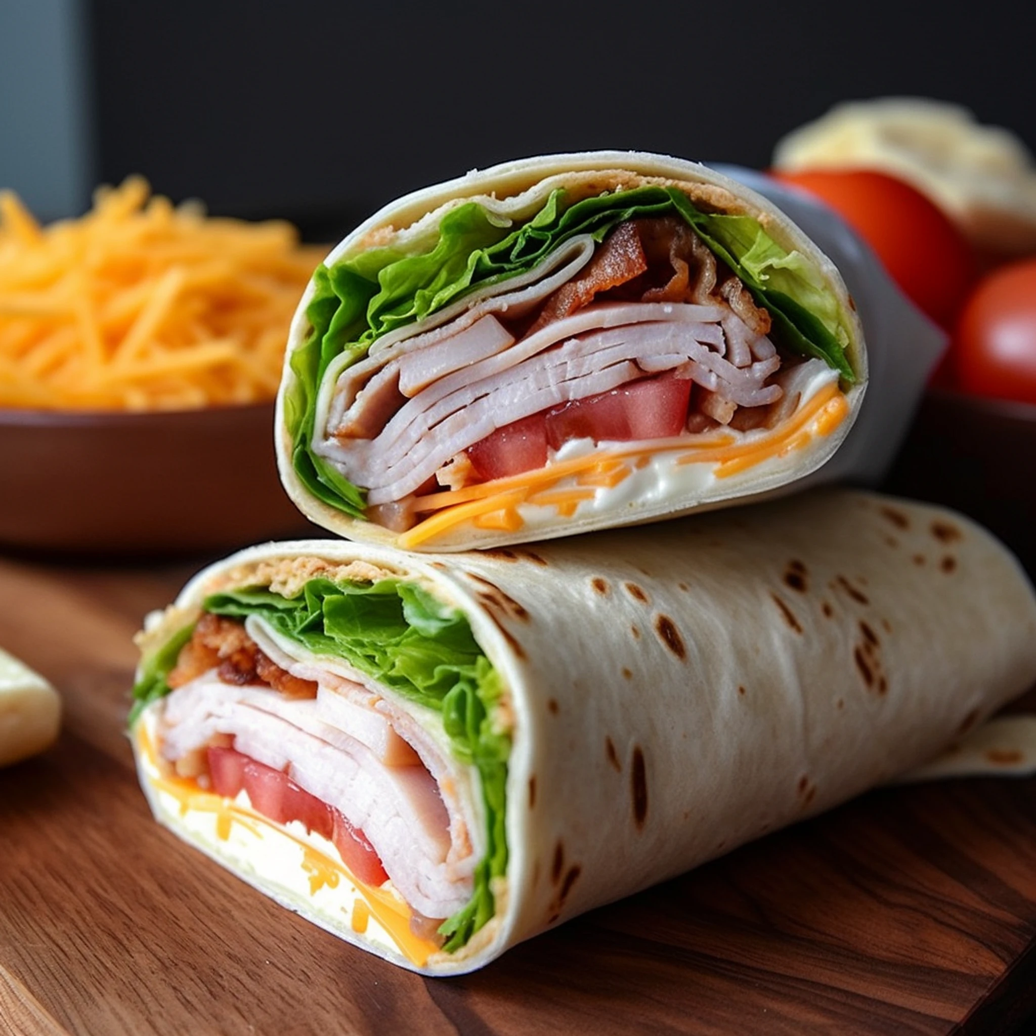 Minute Turkey Ranch Club Wrap Recipe for Busy Lunches - Recipe Image