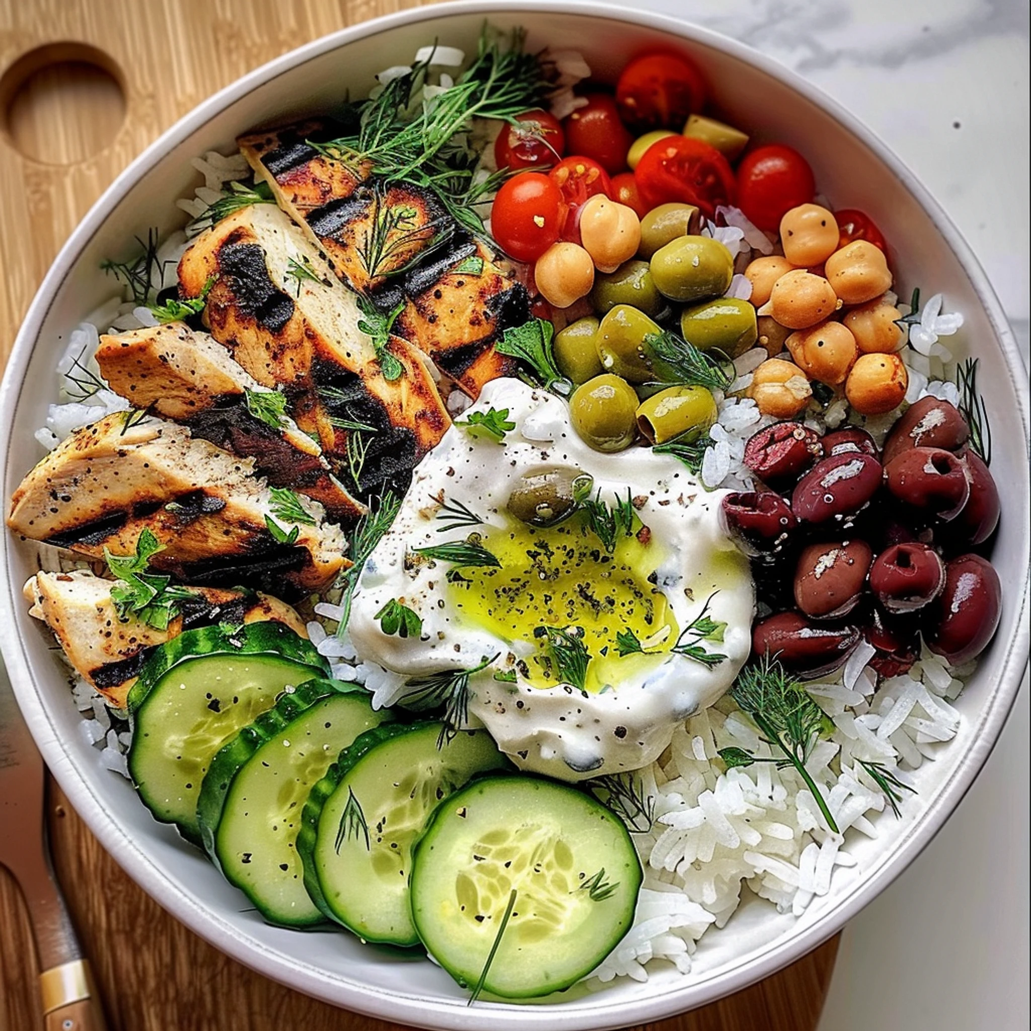 Ultimate Grilled Chicken Rice Bowl: Easy Healthy Recipe - Recipe Image