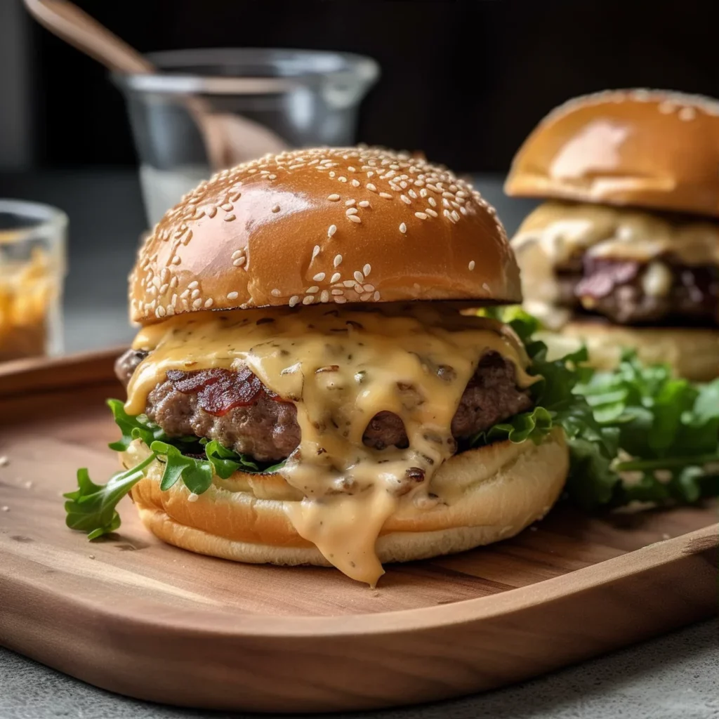 Easy Smash Burgers with Baconnaise for Healthy Eating - Recipe Image