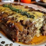 Savory French Onion Meatloaf: Easy Healthy Recipe in 1 Hour - Recipe Image