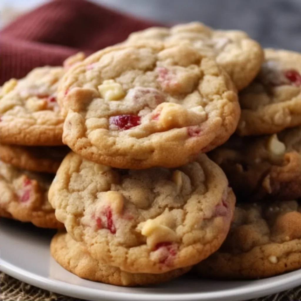 Easy Brown Sugar Rhubarb Cookies for Healthy Eating - Recipe Image
