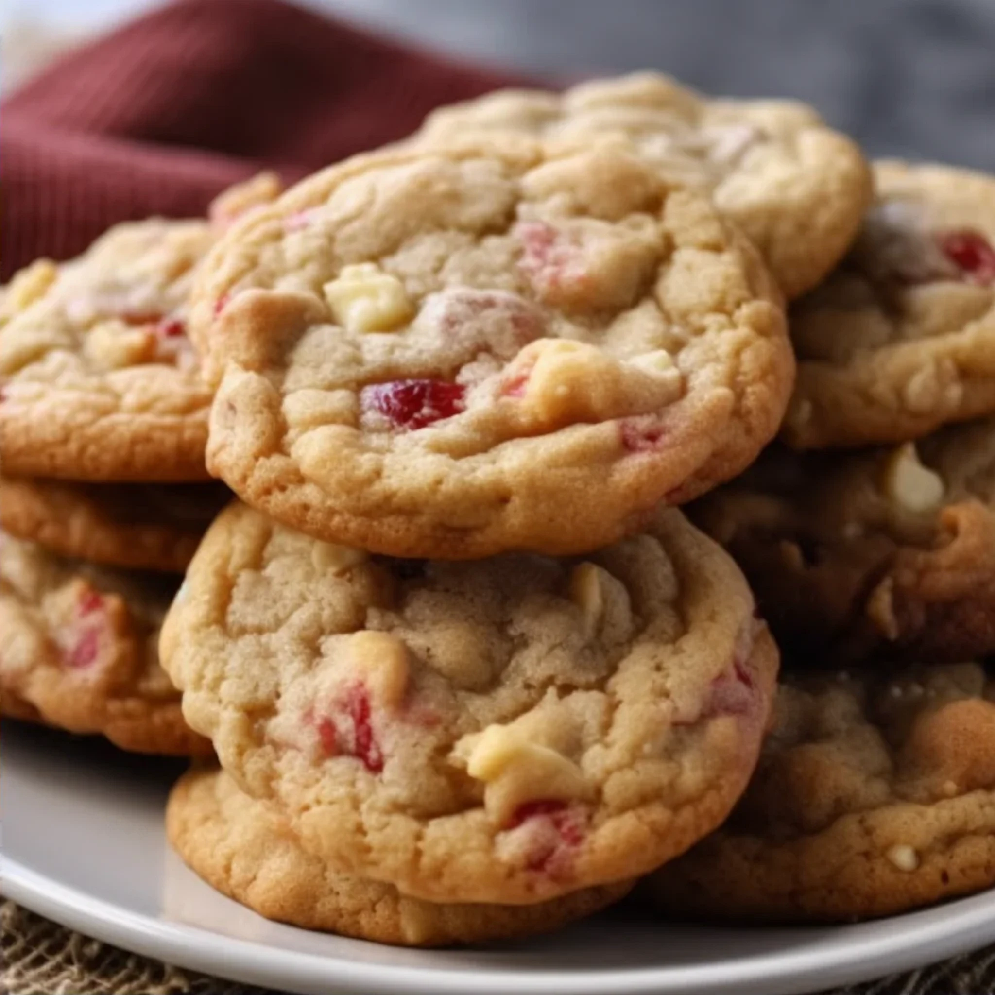 Easy Brown Sugar Rhubarb Cookies for Healthy Eating - Recipe Image