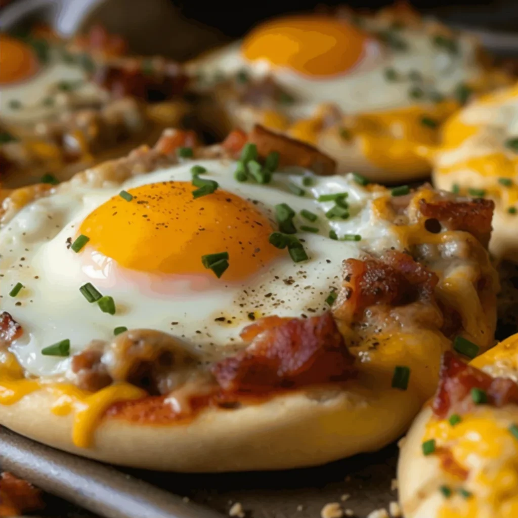Minute English Muffin Breakfast Pizza Recipe - Recipe Image