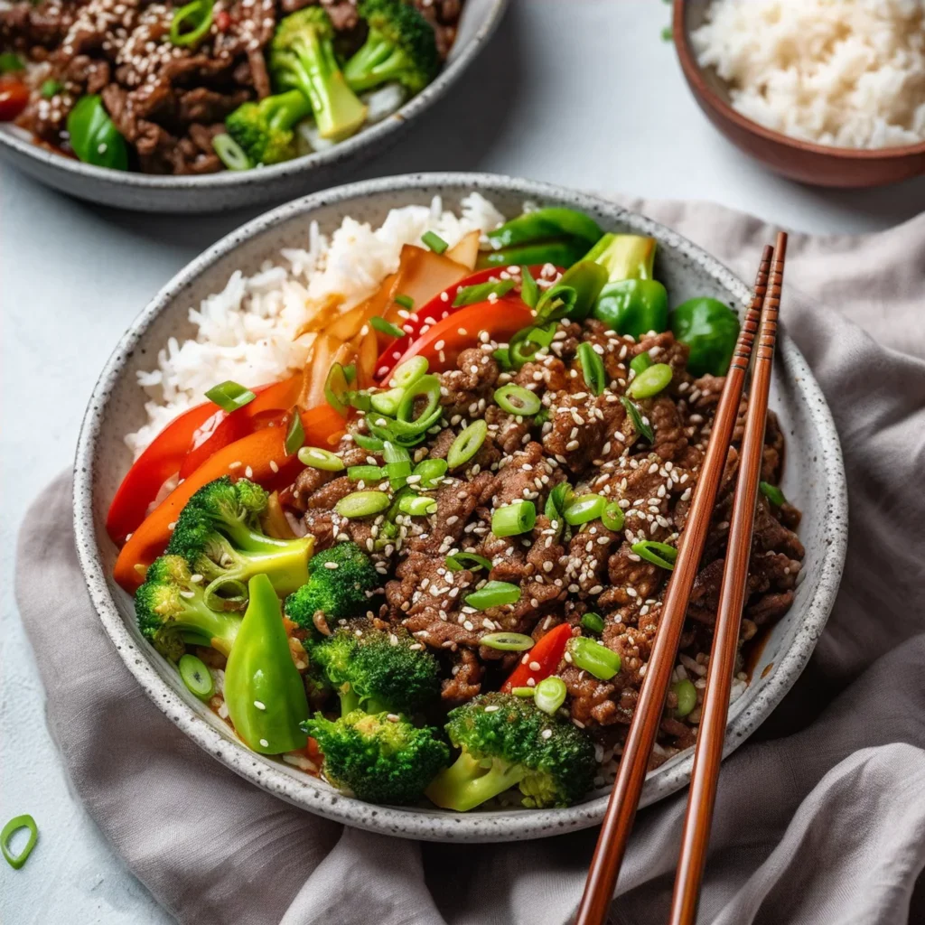 Easy Teriyaki Beef Bowls for Healthy Weeknight Dinners - Recipe Image
