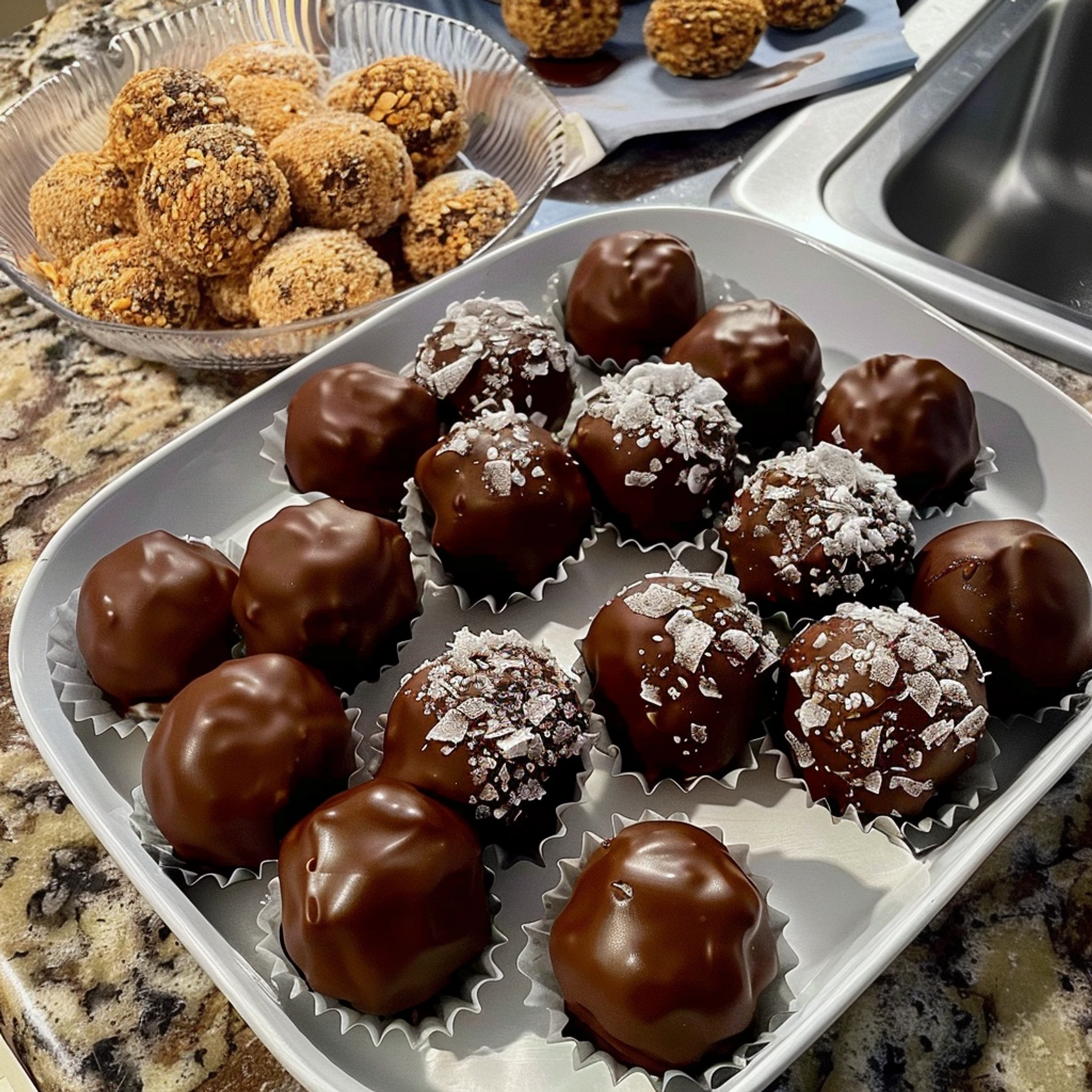 Minute Healthy Peanut Butter Balls Recipe - Recipe Image