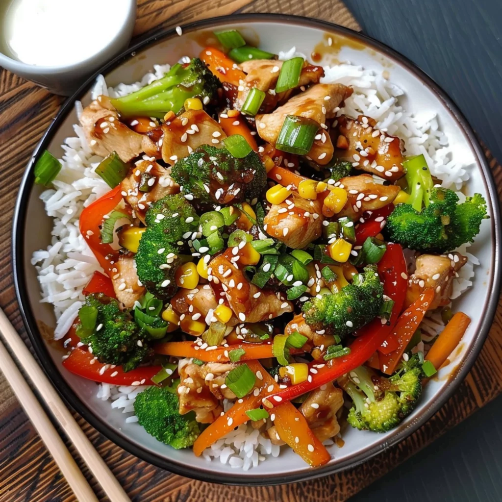 Quick Chicken Stir-Fry: Easy Healthy Recipe with Veggies - Recipe Image