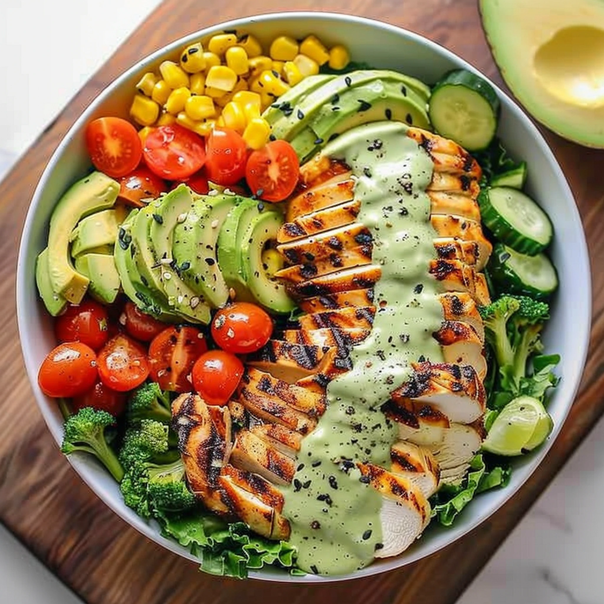 Minute Grilled Chicken Salad for Healthy Eating - Recipe Image