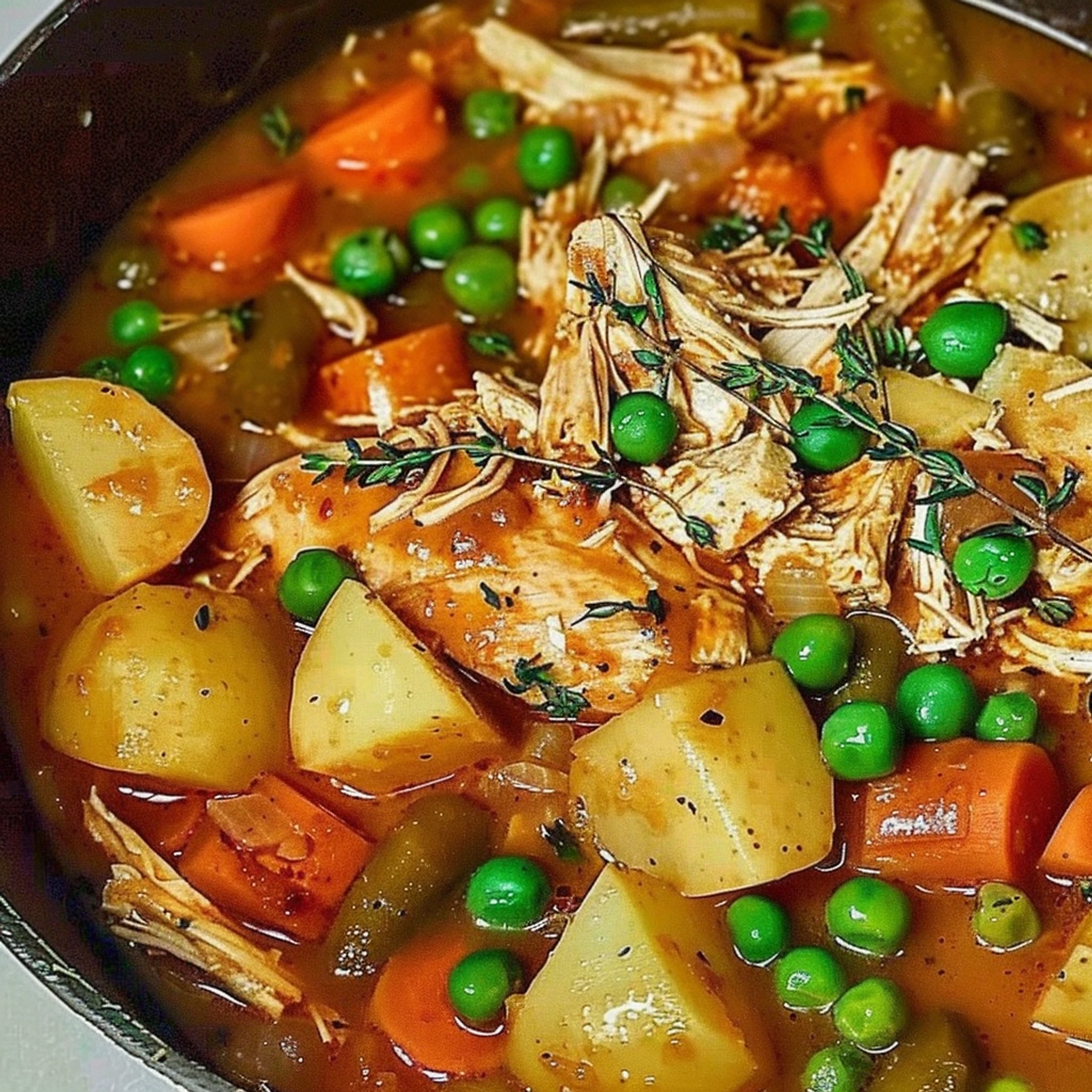 Minute Hearty Chicken and Vegetable Stew Recipe - Recipe Image