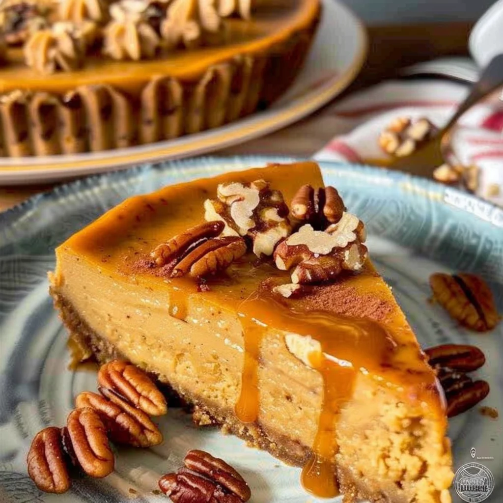 Flourless Maple Pecan Pumpkin Cake Recipe for Healthy Eating - Recipe Image