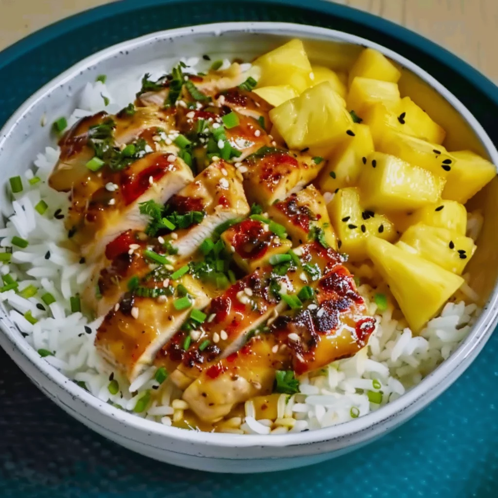 Easy Pineapple Chicken and Rice Recipe for Healthy Meals - Recipe Image