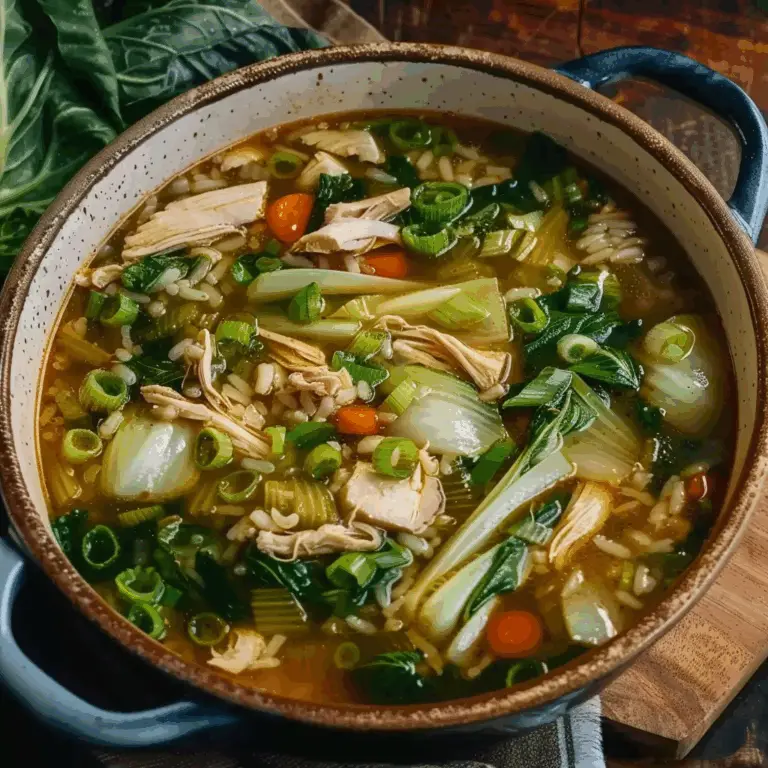 Inger Rice Ginger Chicken and Rice Soup with Bok Choy Cozy and Nourishing - The ...