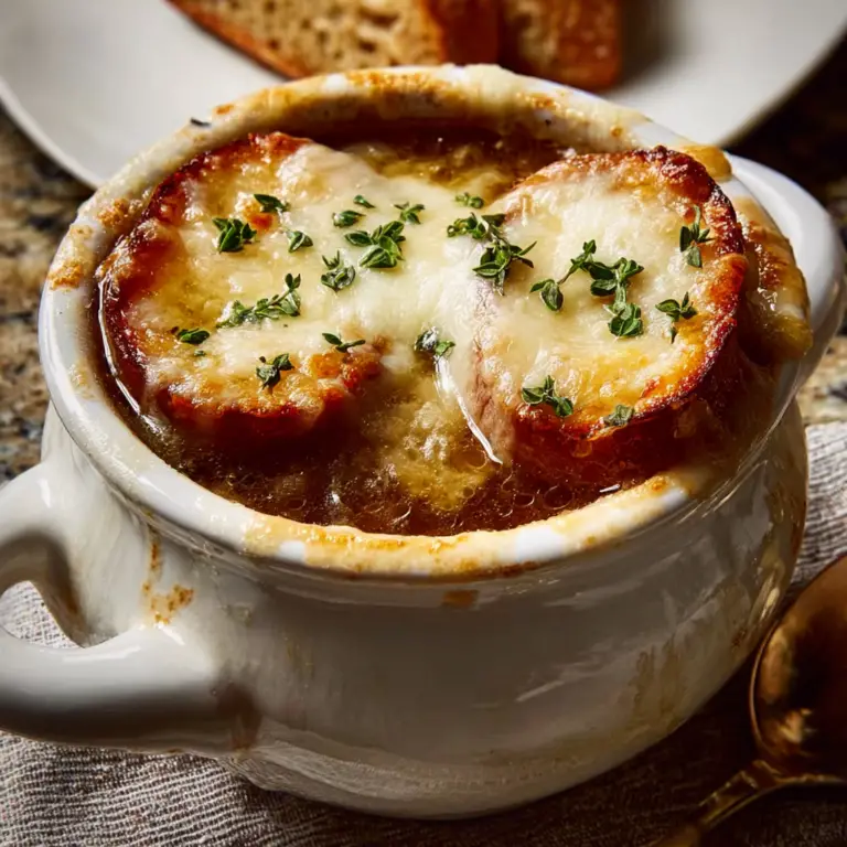 Easy French Onion Soup Recipe with Caramelized Onions and Gruyere - The ...