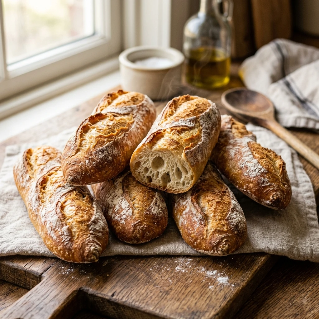 Easy Crusty Mini Baguettes You Can Make at Home - Recipe Image