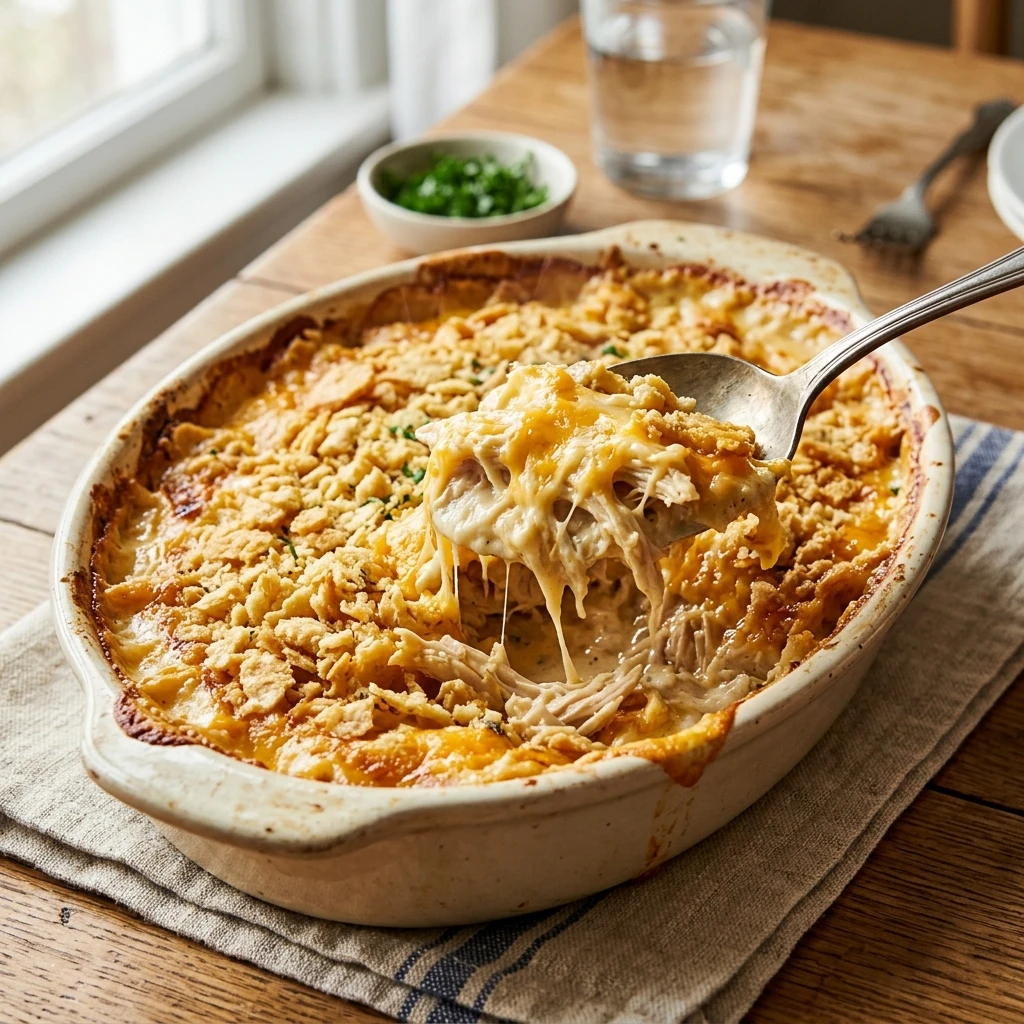Million Dollar Chicken Casserole That’s Creamy, Cheesy & Irresistible - Recipe Image