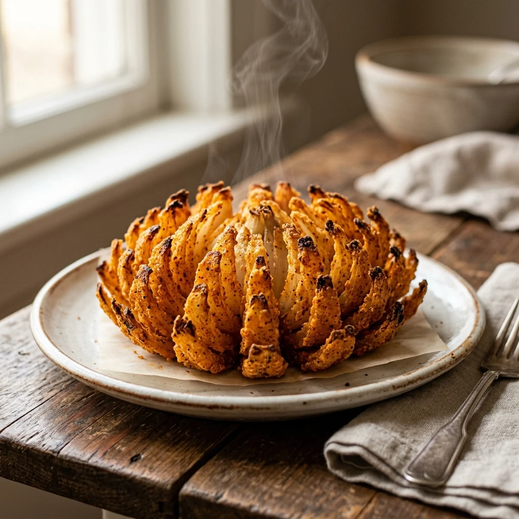 Crispy Air Fryer Mini Blooming Onions You Will Crave Every Night - Recipe Image