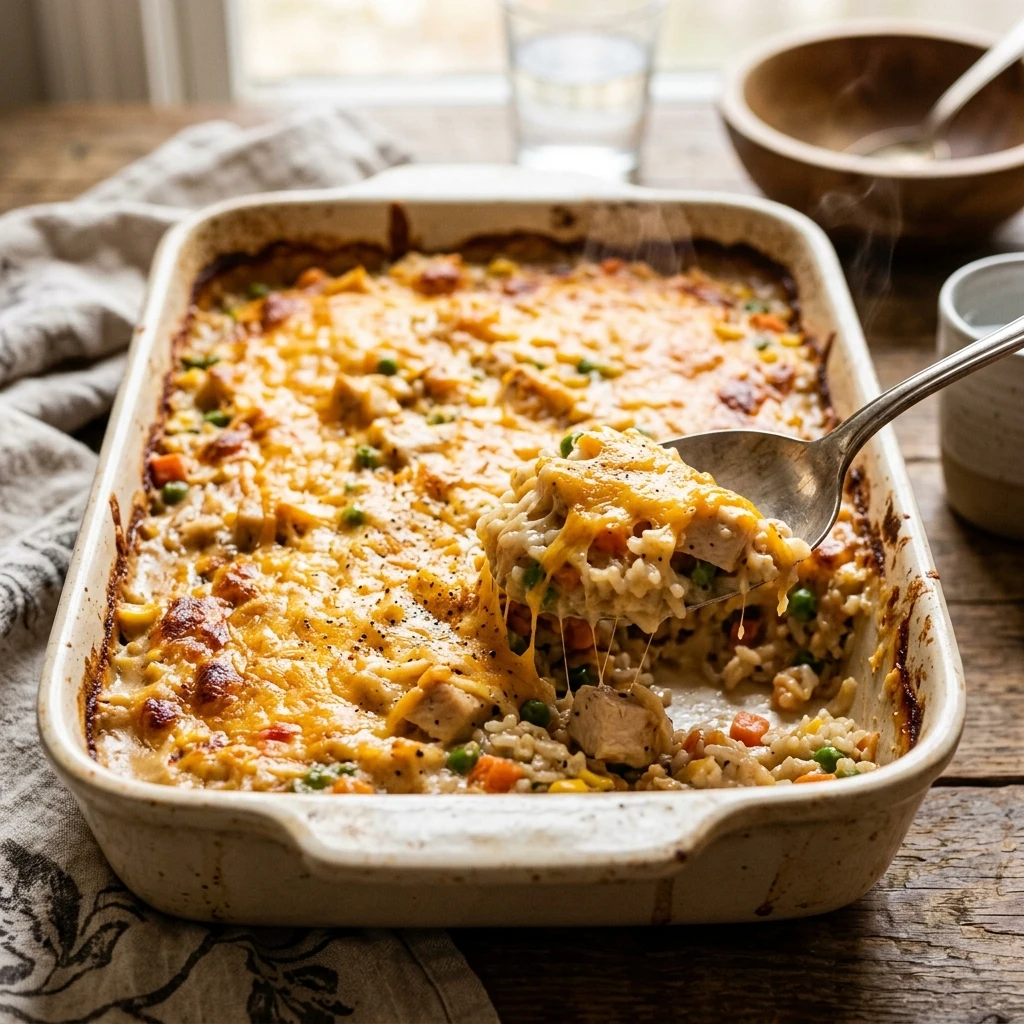 Forgotten Chicken and Rice – The Easiest Cozy Dinner Ever - Recipe Image