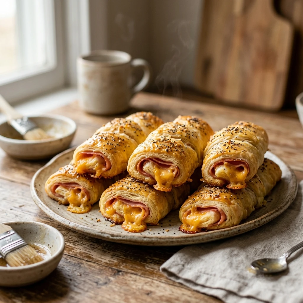 Crispy Ham and Cheese Sticks Everyone Will Love - Recipe Image