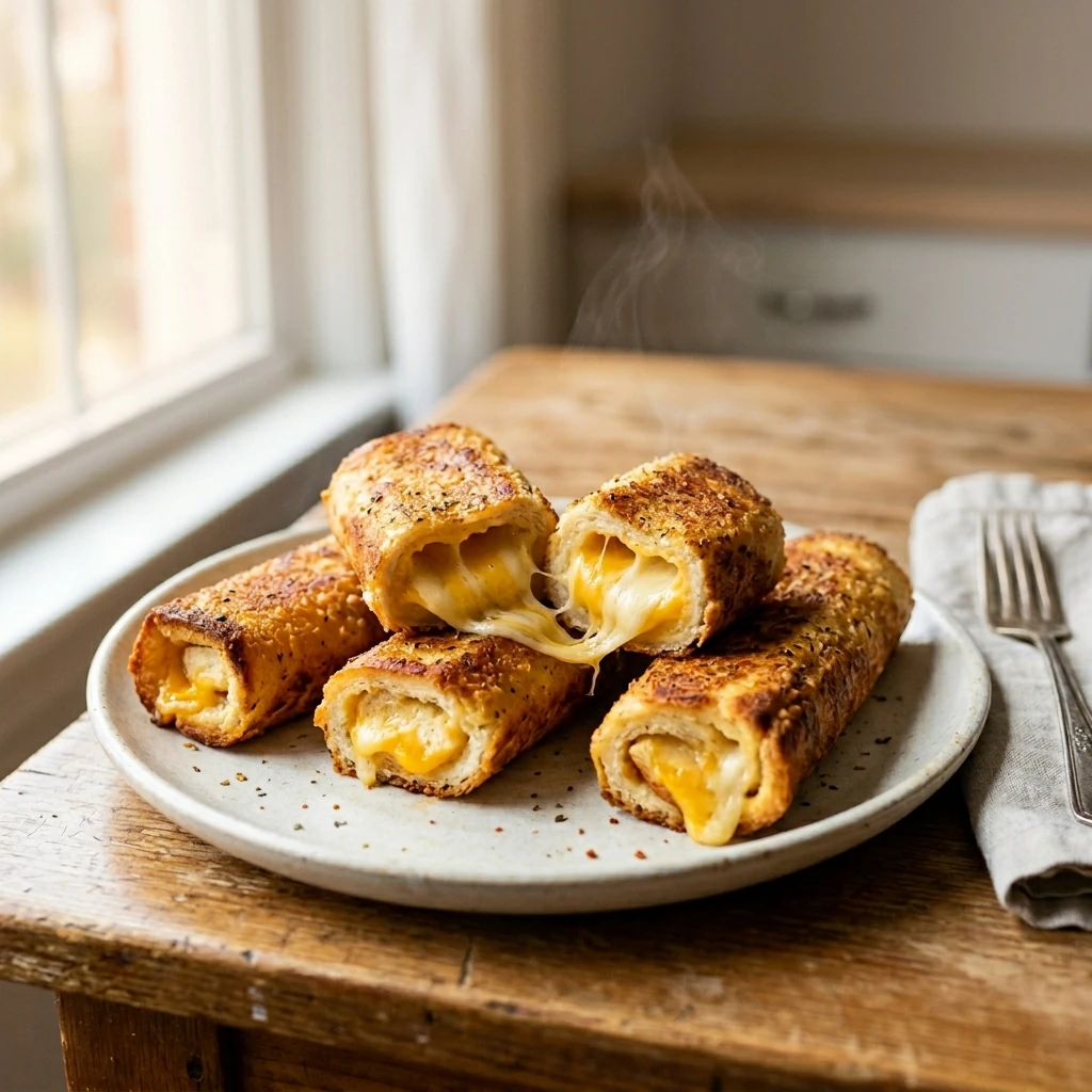 Crispy Grilled Cheese Roll Ups Everyone Will Crave - Recipe Image