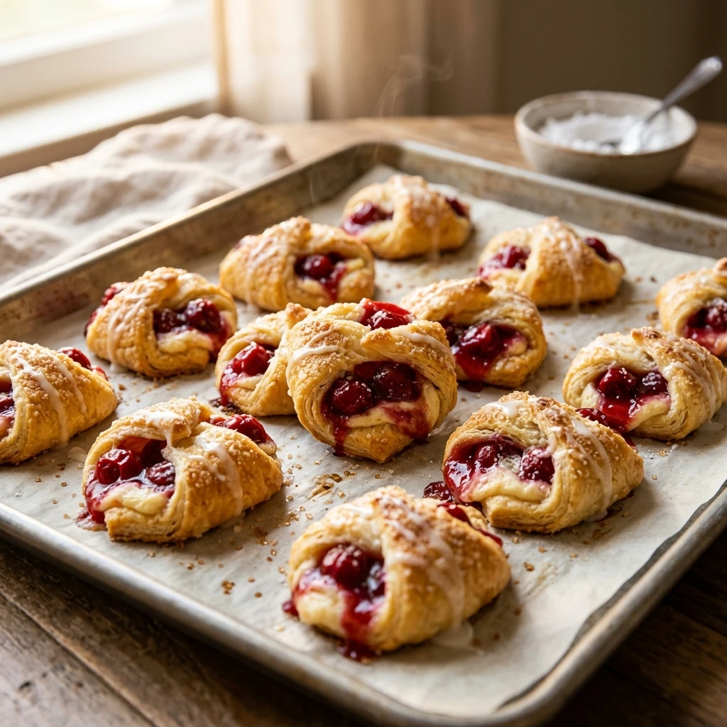 Easy Cherry Pie Bites Everyone Will Devour 🍒🥧 - Recipe Image
