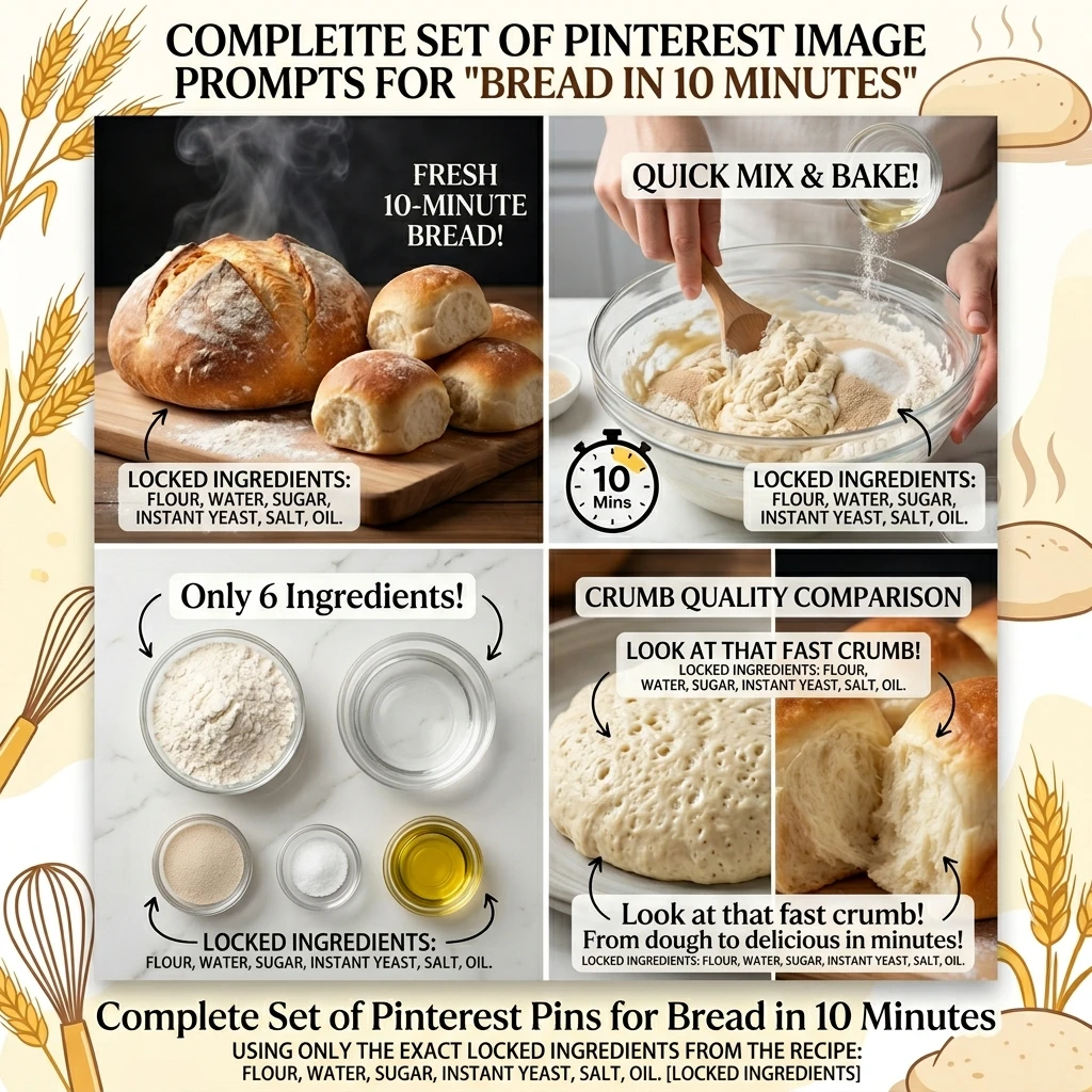 Bread in 10 Minutes That Turns Out Perfect Every Time - Recipe Image