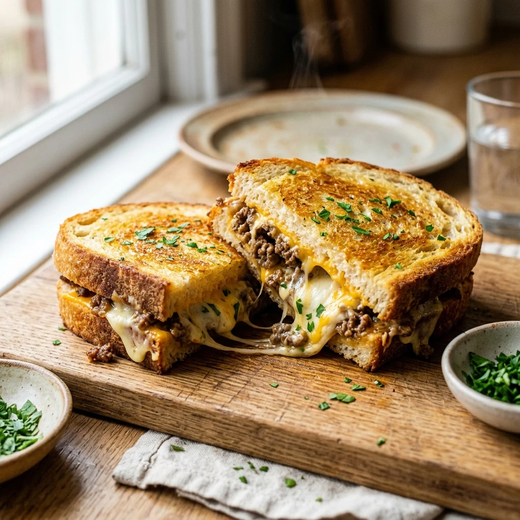 Ultimate Cheesy Ground Beef Melt That Will Instantly Upgrade Dinner Night - Recipe Image